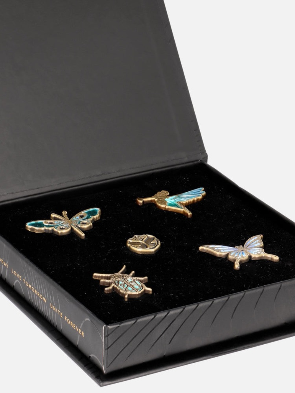 Tomorrowland Collectable Pin Set 5 Piece Multicolor Gold